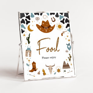 Cowboy Wild West Baby Showfood Poster