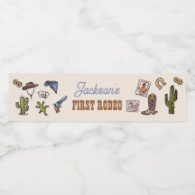 Cowboy Wild West First Rodeo Boy Birthday