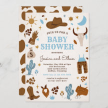 Cowboy Wild West Rodeo Ranch Baby Dusche