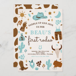 Cowboy Wild West Rodeo Ranch Birthday Party Einladung