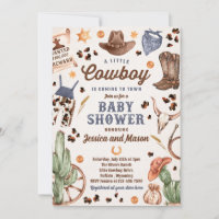 Cowboy Wild West Rodeo Ranch Boy Baby Dusche