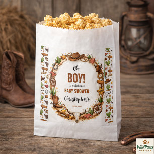 Cowboy Wild West Rodeo Ranch Rustikale westliche Geschenktütchen