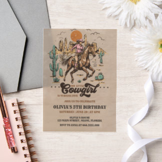 Cowboy Wild Western Geburtstag Einladung