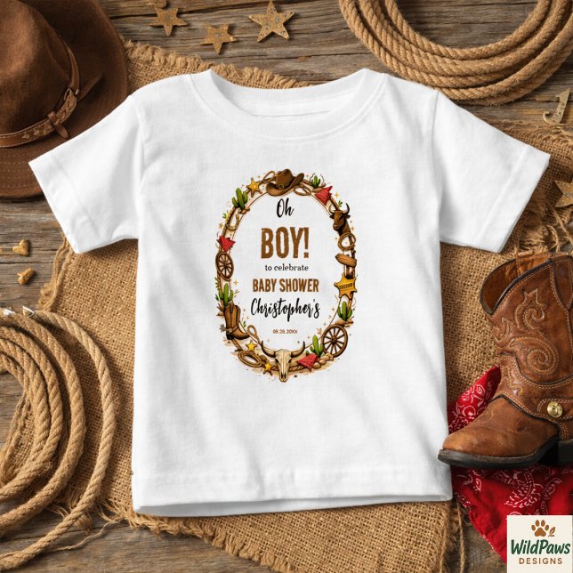 Cowboy Wilder Westen Rodeo Ranch | Rustikale westl Baby T-shirt (Cowboy Wild West Rodeo Ranch | Rustic Western Baby T-Shirt
)