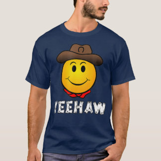 Cowboy Yeehaw Emoji T Shirt Western Rodeo T-Shirt