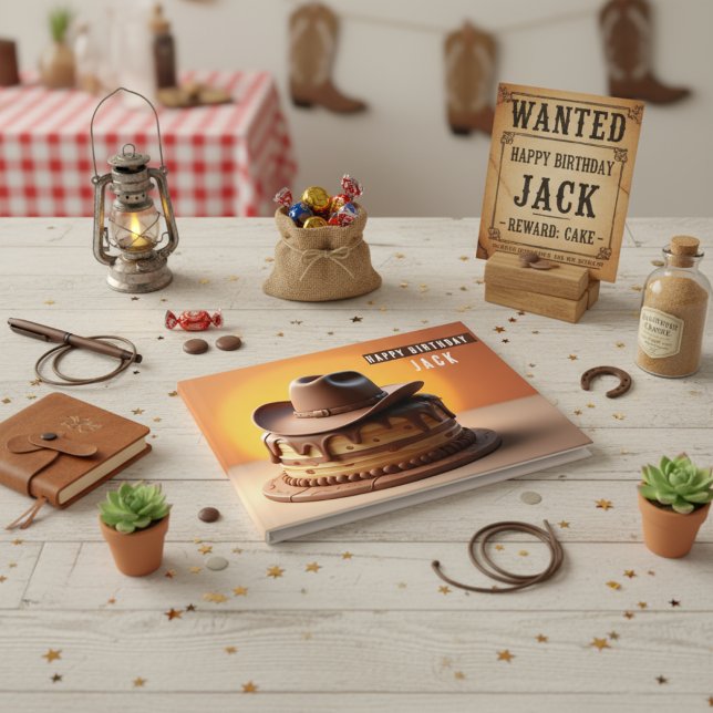 Cowboy zum Thema Geburtstage Gästebuch (Von Creator hochgeladen)