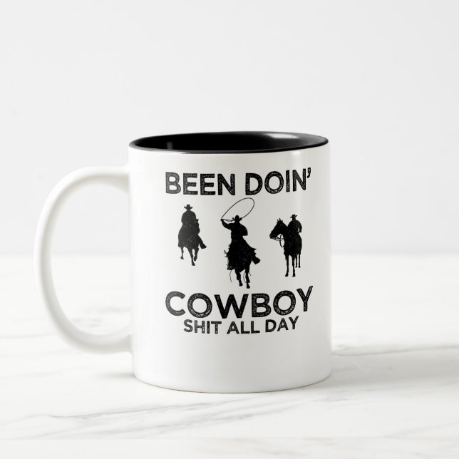 Cowboy Zweifarbige Tasse (Links)