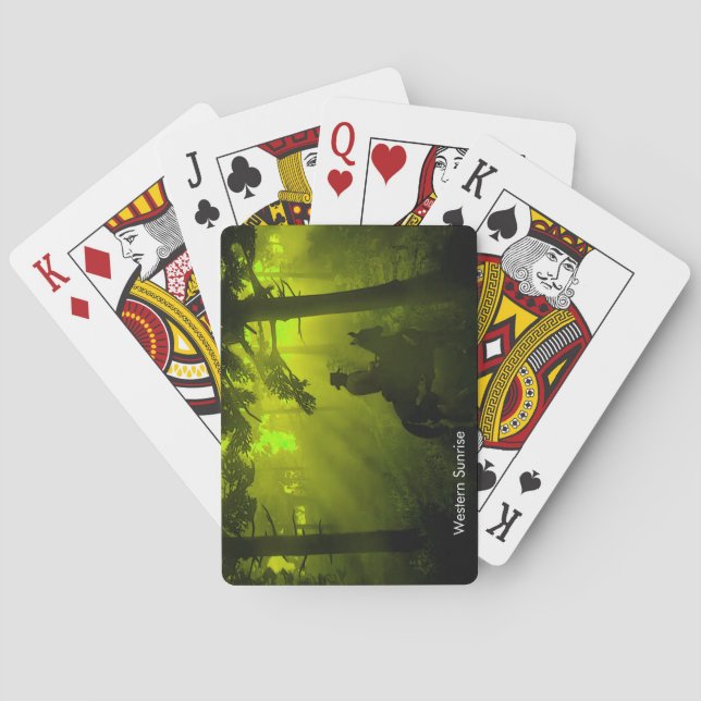 Cowboybild für klassische Spielkarten (Rückseite)