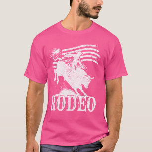 Cowboycore Retro-Steer-Bulle-Kuh-Schädel-Rodeo-Wes T-Shirt
