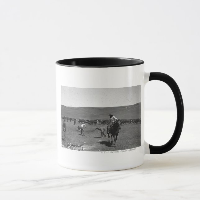 Cowboyeinbrennen Tasse (Rechts)