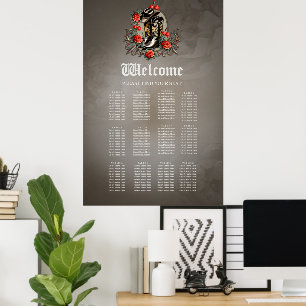 Cowboyherzen: Ein Gedicht von Stiefeln und Blume Poster