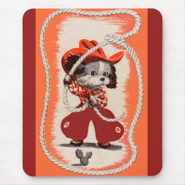 Cowboyhund Mousepad (Vorne)