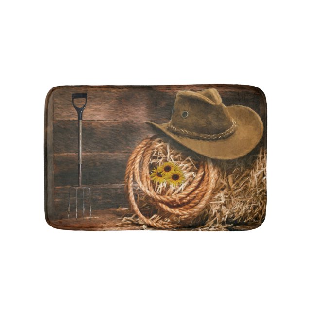 Cowboyhut Badematte (Vorderseite)