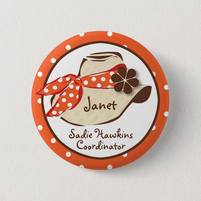 Cowboyhut Button (Vorderseite)