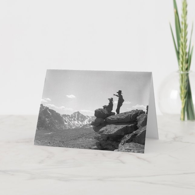 Cowboys auf dem Rücken Karte (Vorderseite)