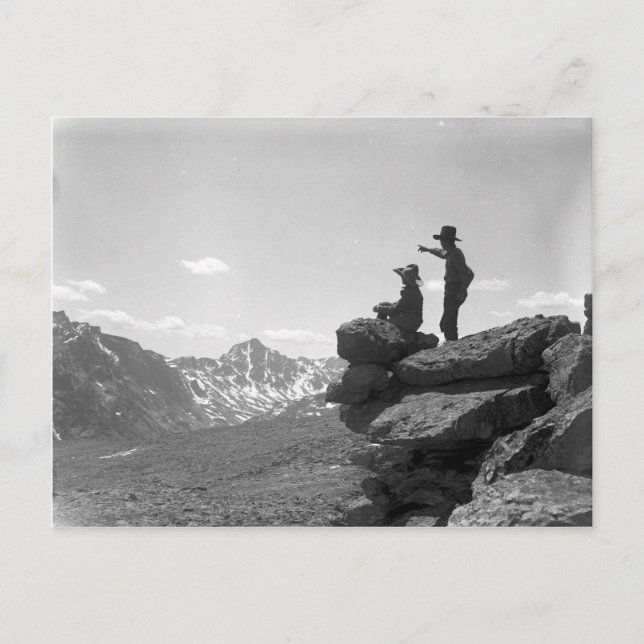 Cowboys auf dem Rücken Postkarte (Vorderseite)