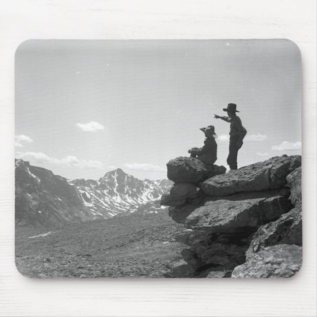 Cowboys auf einer Kante Mousepad (Vorne)