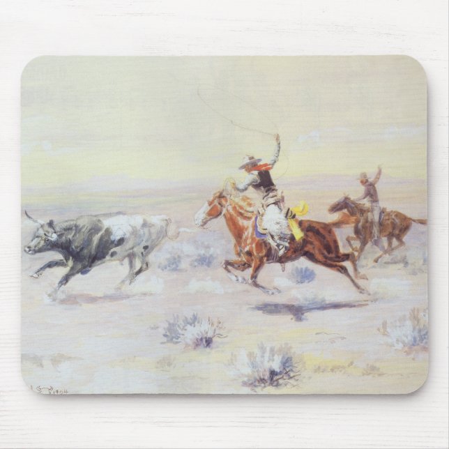 Cowboys aus dem Bar Dreieck von CM Russell Mousepad (Vorne)