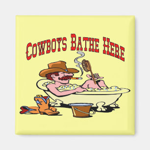 Cowboys Bathe Hier Magnet