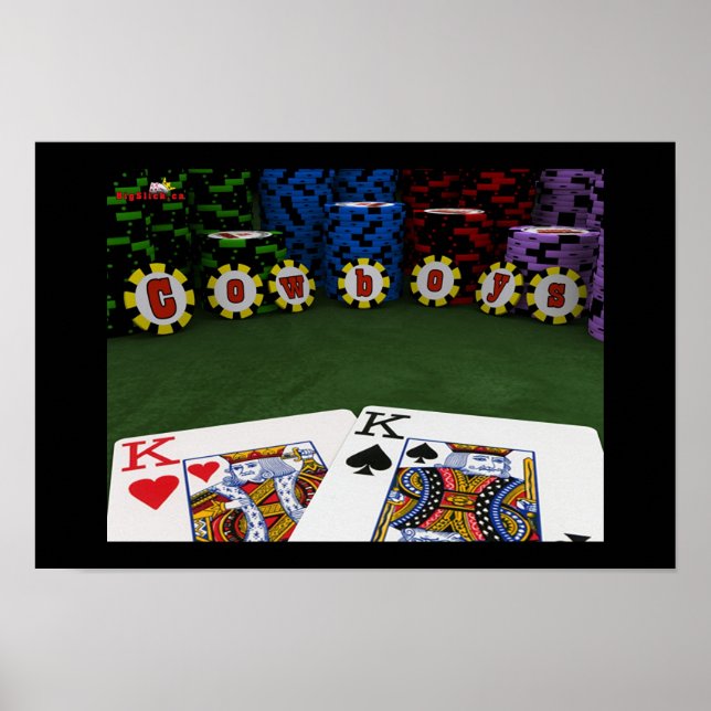 Cowboys - Big Slick Poker Poster (Vorne)