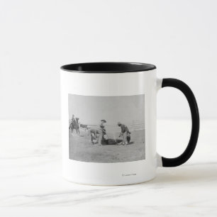 Cowboys Branding a Calf FotoSouth Dakota Tasse