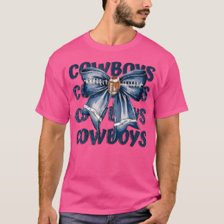 Cowboys Coquette Bow Girls Frauen T-Shirt