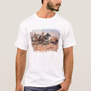 Cowboys, die einen Ochsen, 1897 (Öl, roping sind T-Shirt