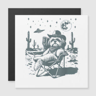 Cowboys UFO Western Magnetkarte