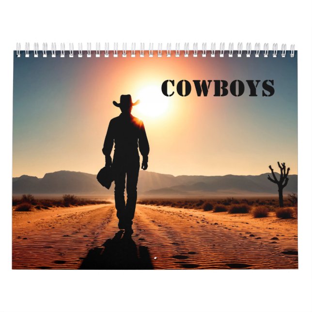 Cowboys und Sonnenuntergänge Kalender (Titelbild)