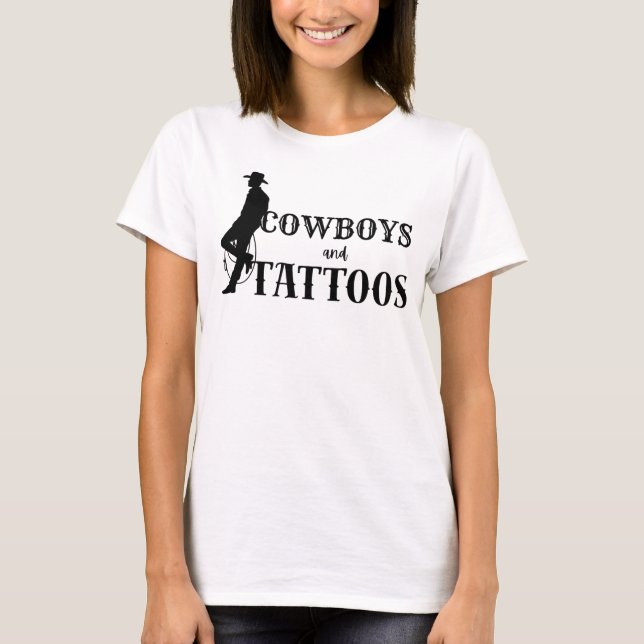 Cowboys und Tattoos 2 T-Shirt (Vorderseite)