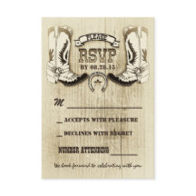 Cowboyschuhe Western Hochzeit RSVP Karten