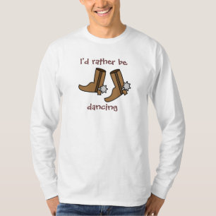 Cowboystiefel eher tanzen Land-Western T-Shirt