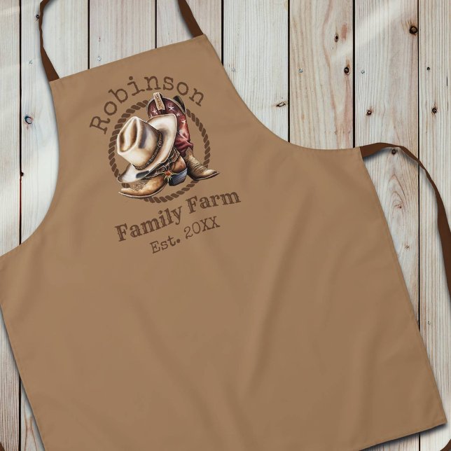 Cowboystiefel für Western von Familienbetrieben Schürze (Von Creator hochgeladen)