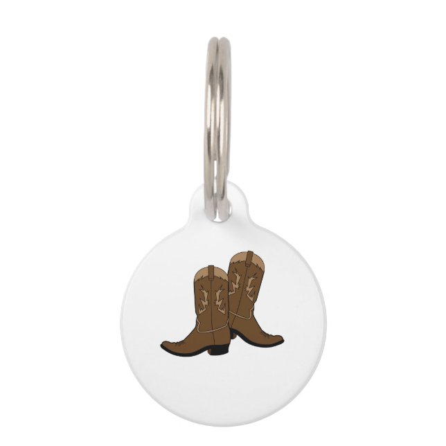 Cowboystiefel Haustiermarke (Vorderseite)