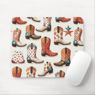 Cowboystiefel-Muster Mousepad