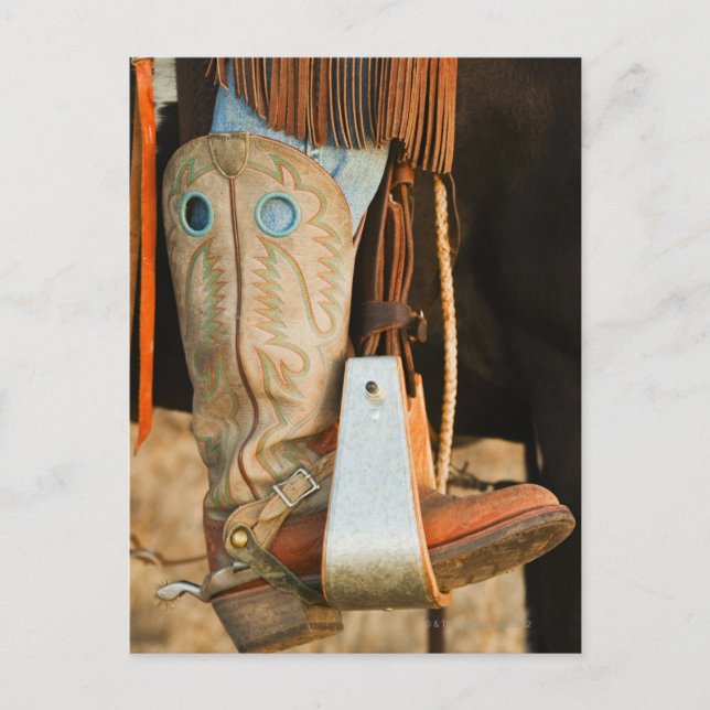 Cowboystiefel Postkarte (Vorderseite)