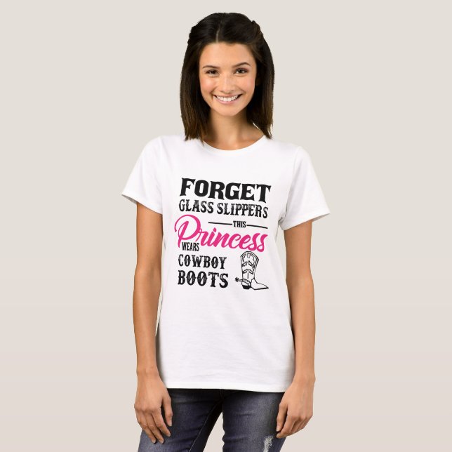 Cowboystiefel-T - Shirt Prinzessin-Wears (Vorne ganz)