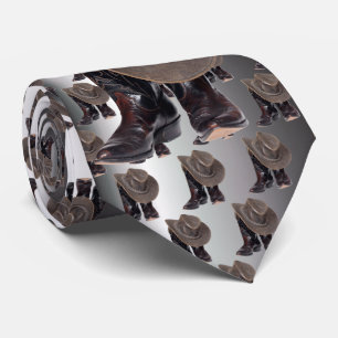 Cowboystiefel und Hut Krawatte