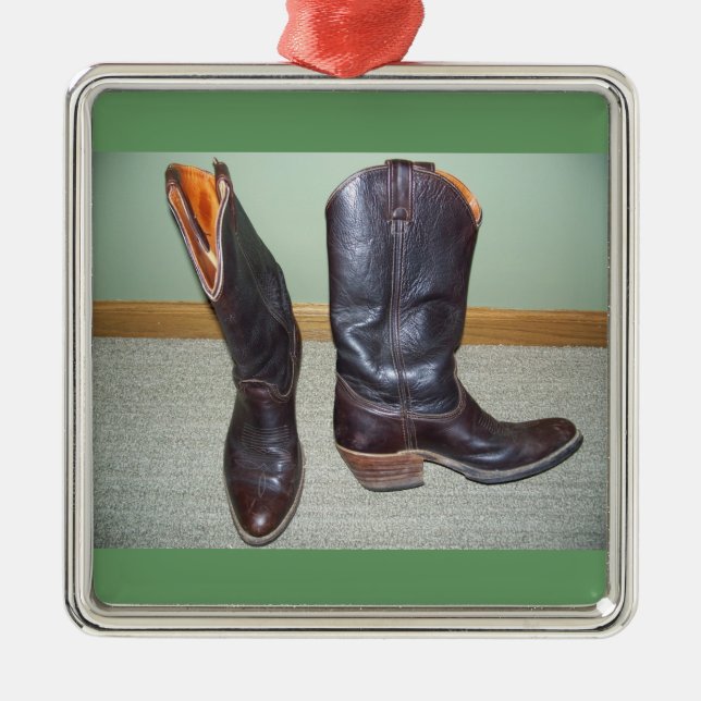 Cowboystiefel-Verzierung Ornament Aus Metall (Vorne)