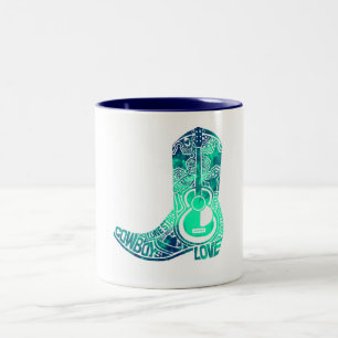 Cowboystiefel Zweifarbige Tasse