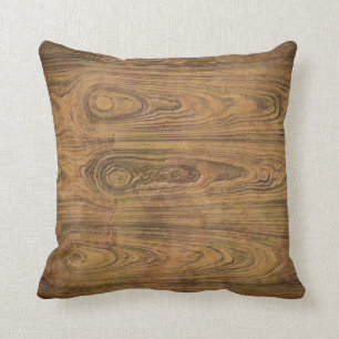 cowboyWedding Woodgrain-rustikales Land Kissen