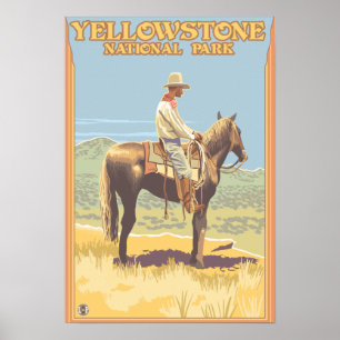 Cowboyzu Pferd - Yellowstone-Staatsangehöriger Poster