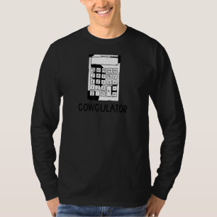 Cowculator Niedlich Calculator Math Teacher T-Shirt