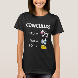 Cowculus Cow Math Nerdy Student Lehrer T-Shirt