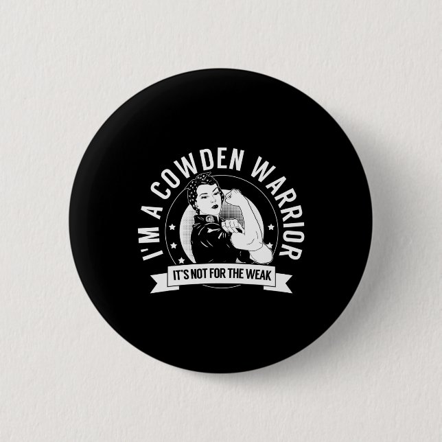 Cowden Warrior Nftw - Cowden Syndrome Awareness Button (Vorderseite)