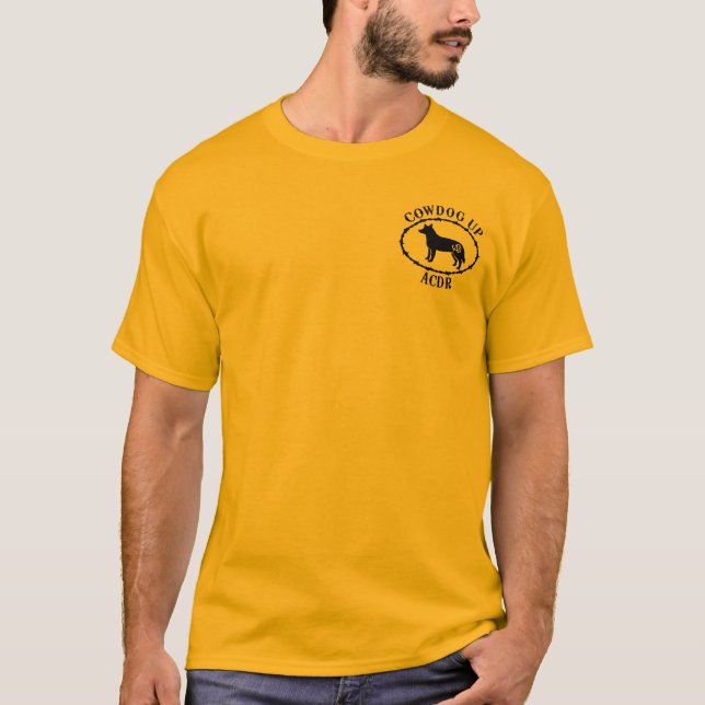 Cowdog herauf die t-Taschenlogo der Männer T-Shirt (Vorderseite)