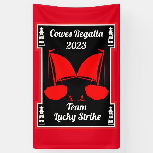 Cowes Isle of Wight Yacht Regatta Banner (Vertikal)