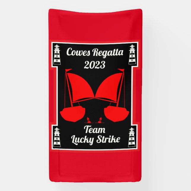 Cowes Isle of Wight Yacht Regatta Banner (Vertikal)