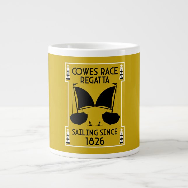 Cowes Isle of Wight Yacht Regatta Jumbo-Tasse (Vorderseite)