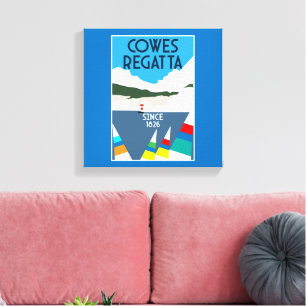 Cowes Isle of Wight Yacht Regatta Leinwanddruck